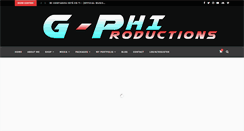 Desktop Screenshot of gphiproductions.com