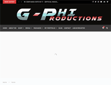 Tablet Screenshot of gphiproductions.com